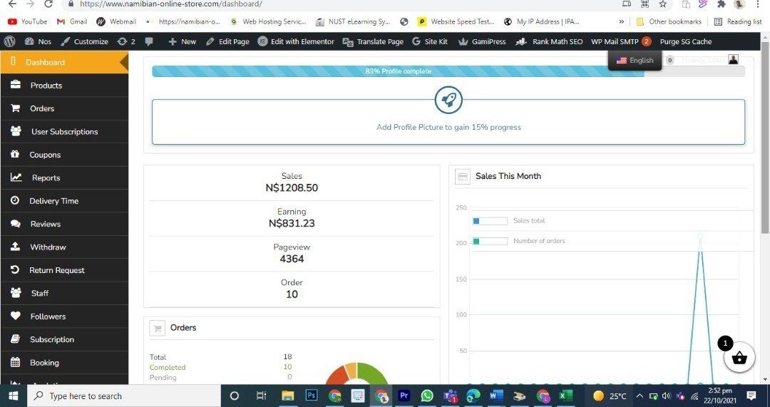 He make N$1200  in one month selling pdf files online here in Namibia.
