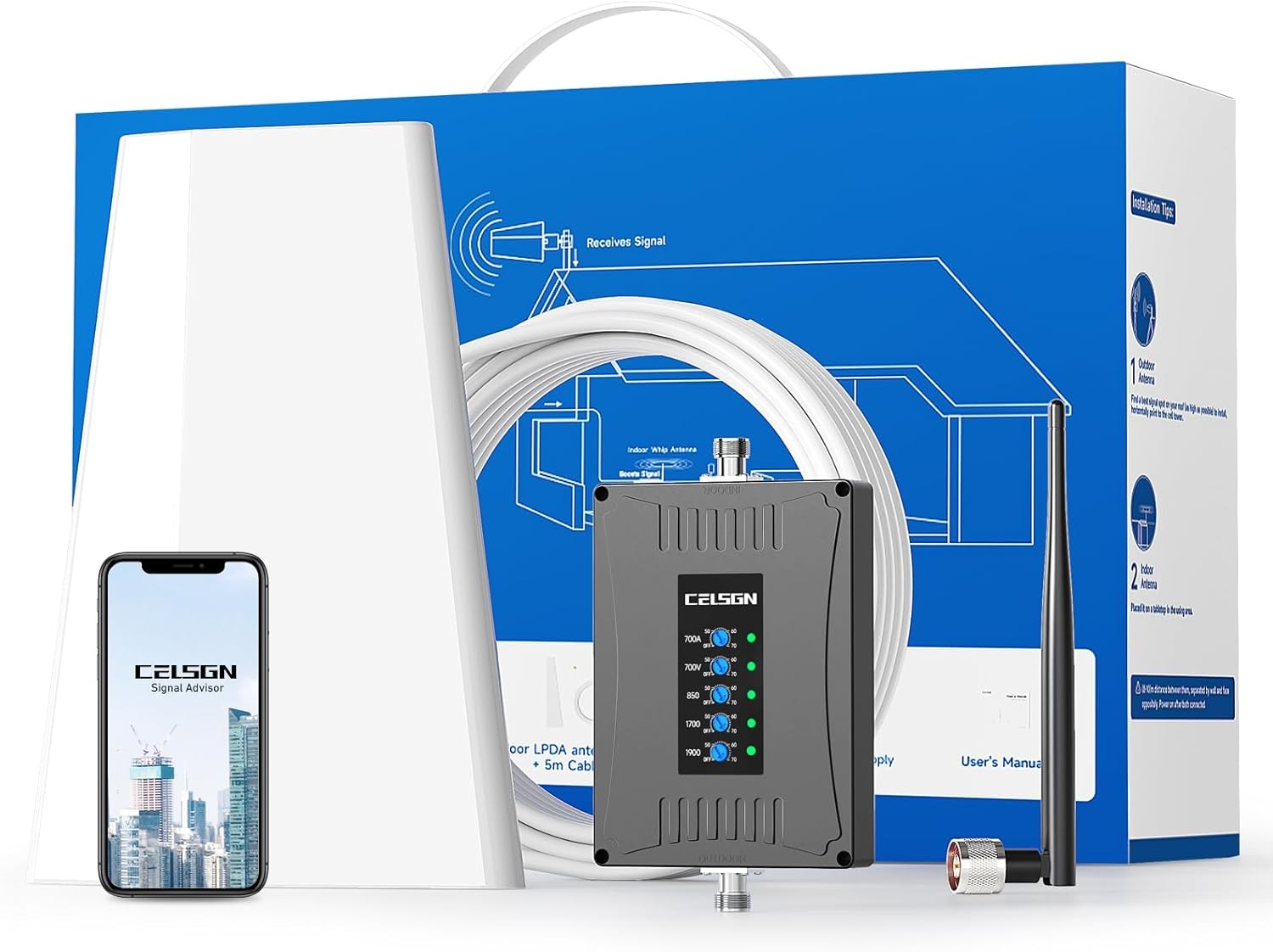 MTC and TN Mobile Network booster, Boosts 5G 4G LTE Signals