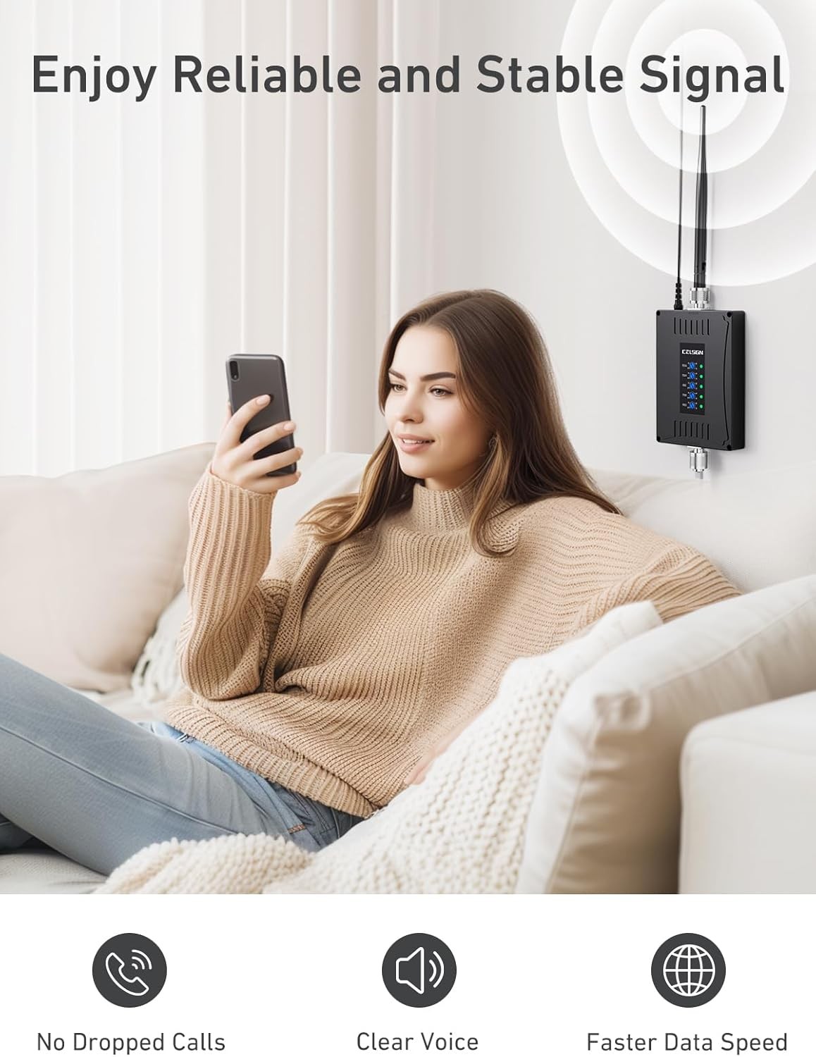 MTC and TN Mobile Network booster, Boosts 5G 4G LTE Signals