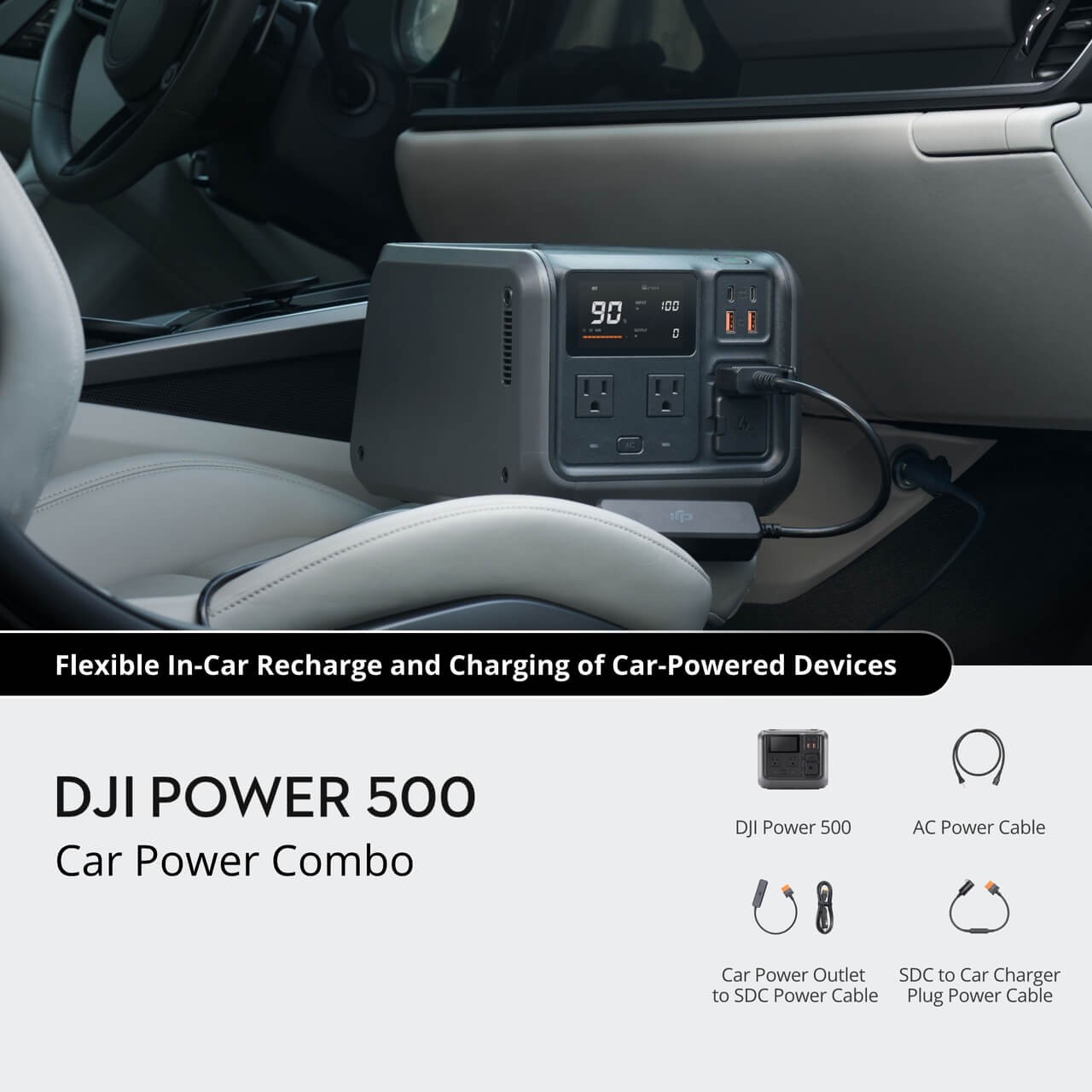 DJI Car Power Combo, Power 500 (electric Car Charger power station)